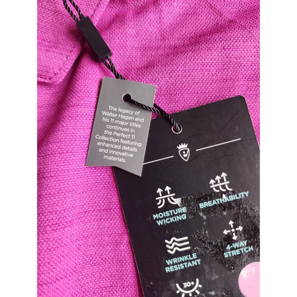 Walter Hagen Golf Polo Shirt Men's Sz S  Polo USA Purple New NWT Golf Tennis - Picture 5 of 9